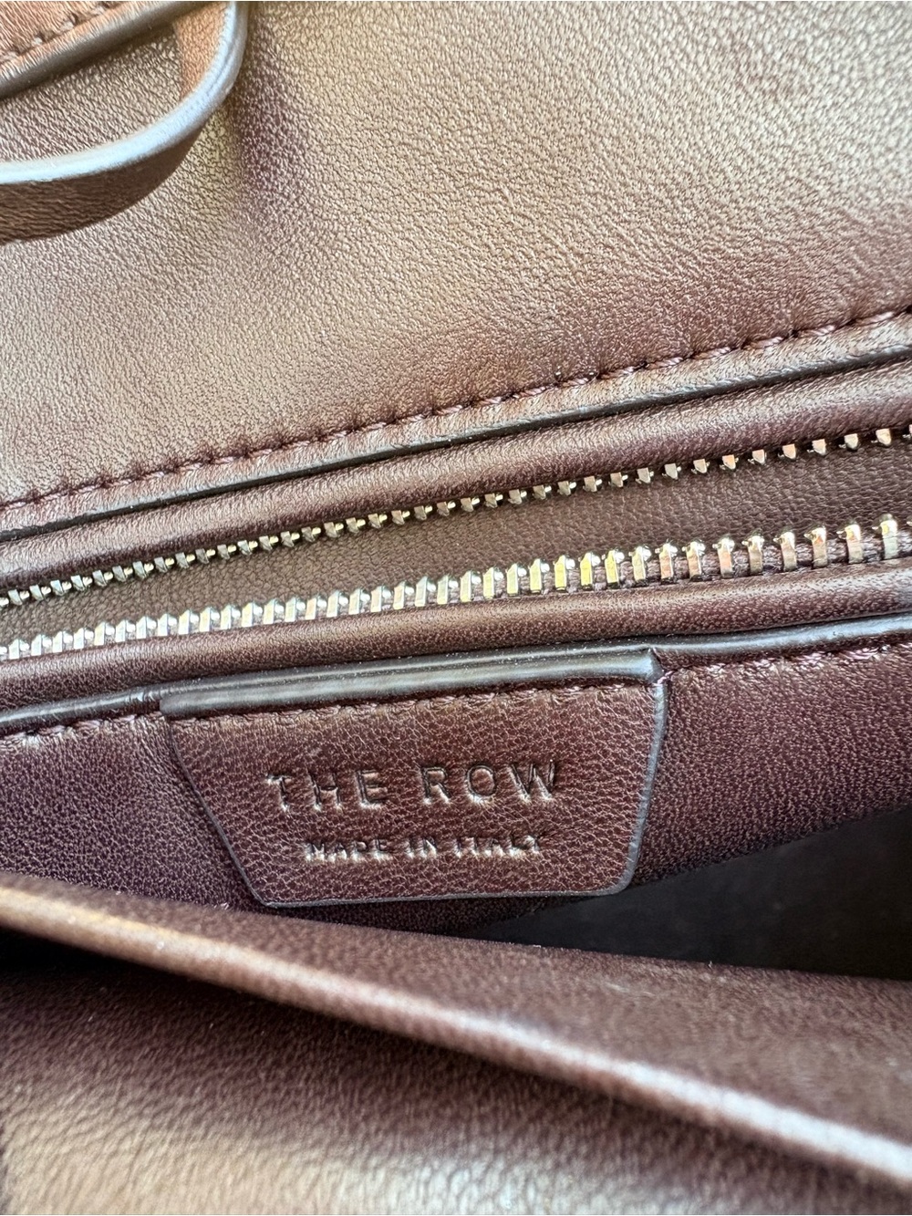 The Row Chocolate Brown Leather Men's Wallet Organizer - Picture 5 of 11
